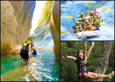 Alanya Canyoning Rafting & Zipline Tour